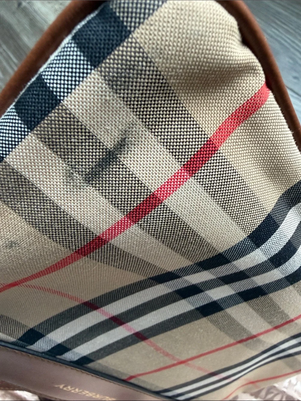 Burberry Checkered Clutch/Crossbody Bag